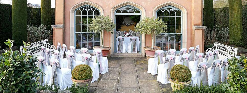 Elton Hall Weddings - dressed Orangery