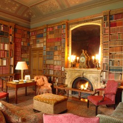 Library at Elton Hall and Gardens